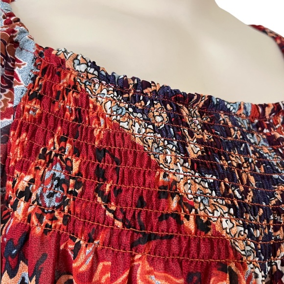 CB BOHO Floral Sheer Top Lightweight - Picture 3 of 9